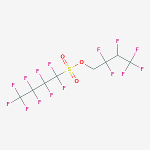 molecular formula C8H3F15O3S B8493943 2,2,3,4,4,4-Hexafluorobutyl nonafluorobutane-1-sulfonate CAS No. 1205020-79-6