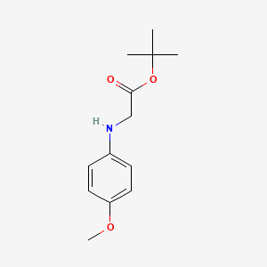 molecular formula C13H19NO3 B8493948 t-butyl-N-(4-methoxyphenyl)glycinate 