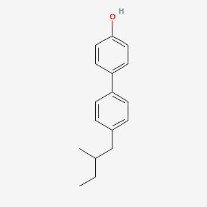 molecular formula C17H20O B8493964 (S)-(+)-4'-(2-Methylbutyl)-[1,1'-biphenyl]-4-ol 