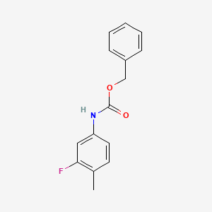 molecular formula C15H14FNO2 B8494037 (3-Fluoro-4-methyl-phenyl)-carbamic acid benzyl ester 