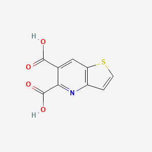 molecular formula C9H5NO4S B8494041 Thieno[3,2-b]pyridine-5,6-dicarboxylic acid 