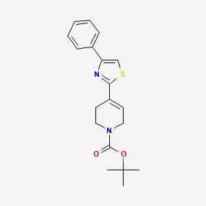 tert-butyl 4-(4-phenylthiazol-2-yl)-5,6-dihydropyridine-1(2H)-carboxylate