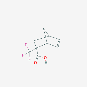 molecular formula C9H9F3O2 B8494051 2-Trifluoromethylbicyclo[2,2,1]hepta-5-ene-2-carboxylic acid 