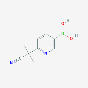 molecular formula C9H11BN2O2 B8494058 6-(2-Cyanopropan-2-yl)pyridin-3-ylboronic acid 