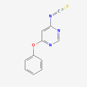 molecular formula C11H7N3OS B8494090 4-Isothiocyanato-6-phenoxypyrimidine 