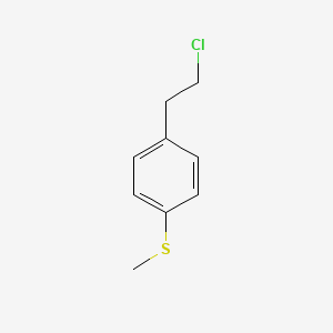 molecular formula C9H11ClS B8494111 4-Methylmercaptophenylethyl chloride 