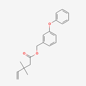 molecular formula C20H22O3 B8494243 (3-Phenoxyphenyl)methyl 3,3-dimethylpent-4-enoate CAS No. 60066-51-5