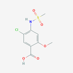 5-Chloro-2-methoxy-4-[(methylsufonyl)amino]benzoic acid