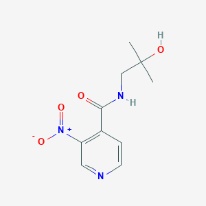 molecular formula C10H13N3O4 B8494264 N-(2-Hydroxy-2-methyl-propyl)-3-nitro-isonicotinamide 