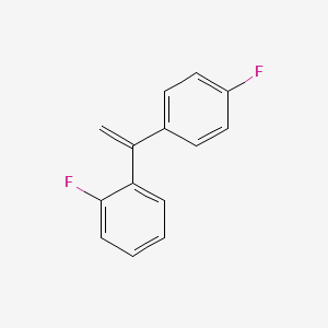 molecular formula C14H10F2 B8494285 1-Fluoro-2-[1-(4-fluorophenyl)ethenyl]benzene CAS No. 85000-56-2