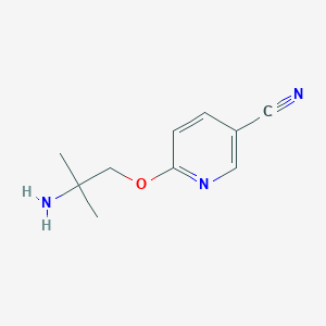 molecular formula C10H13N3O B8494327 6-(2-Amino-2-methyl-propoxy)-nicotinonitrile 