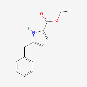 molecular formula C14H15NO2 B8494368 5-benzyl-1H-pyrrole-2-carboxylic acid ethyl ester 