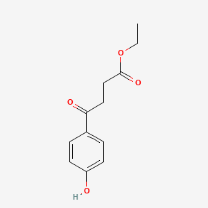 molecular formula C12H14O4 B8494376 4-(4-Hydroxyphenyl)-4-oxo-butyric acid ethyl ester 