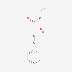 molecular formula C13H14O3 B8494410 Ethyl 2-hydroxy-2-methyl-4-phenylbut-3-ynoate CAS No. 61922-14-3