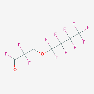 molecular formula C7H2F12O2 B8494421 2,2-Difluoro-3-(nonafluorobutoxy)propanoyl fluoride CAS No. 824393-38-6