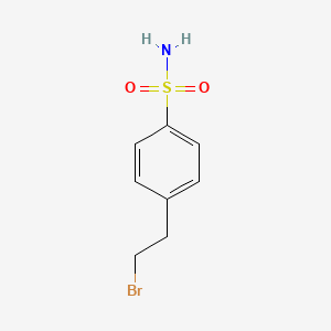 molecular formula C8H10BrNO2S B8494439 4-(2-Bromoethyl)benzenesulfonamide 