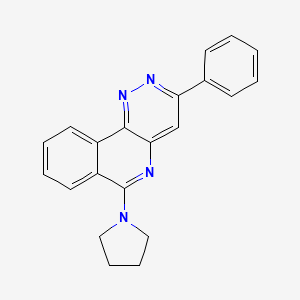 B8494474 Pyridazino(4,3-c)isoquinoline, 3-phenyl-6-(1-pyrrolidinyl)- CAS No. 96826-01-6
