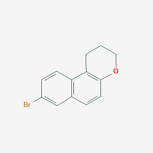 molecular formula C13H11BrO B8494478 8-bromo-2,3-dihydro-1H-benzo[f]chromene 