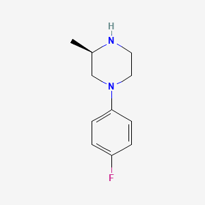 molecular formula C11H15FN2 B8494498 (r)-1-(4-Fluorophenyl)-3-methylpiperazine 