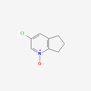 3-Chloro-6,7-dihydro-5h-cyclopenta[b]pyridine 1-oxide