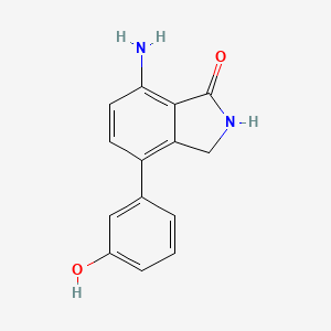 1h-Isoindol-1-one,7-amino-2,3-dihydro-4-(3-hydroxyphenyl)-
