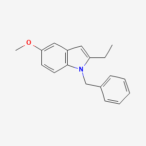 2-ethyl-5-methoxy-1-(phenylmethyl)-1H-indole