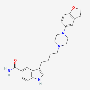 3-{4-[4-(2,3-Dihydro-benzofuran-5-yl)-piperazin-1-yl]-butyl}-1H-indole-5-carboxylic acid amide