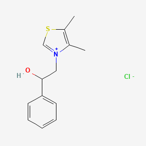 Thiazolium, 3-(2-hydroxy-2-phenylethyl)-4,5-dimethyl-, chloride