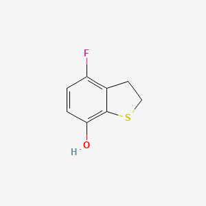 molecular formula C8H7FOS B8494607 4-Fluoro-2,3-dihydrobenzo[b]thiophen-7-ol 