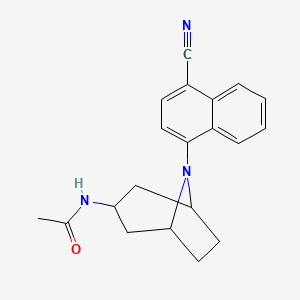 Acetamide, N-[8-(4-cyano-1-naphthalenyl)-8-azabicyclo[3.2.1]oct-3-yl]-
