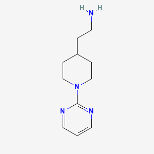 molecular formula C11H18N4 B8494625 2-(1-Pyrimidin-2-yl-piperidin-4-yl)ethylamine 