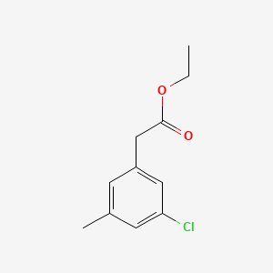 molecular formula C11H13ClO2 B8494632 Ethyl 3-chloro-5-methylphenylacetate 