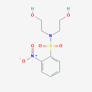 molecular formula C10H14N2O6S B8494636 N,N-Bis-(2-hydroxy-ethyl)-2-nitrobenzenesulfonamide 