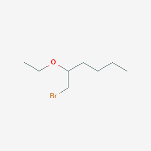 molecular formula C8H17BrO B8494647 1-Bromo-2-ethoxyhexane CAS No. 73694-79-8