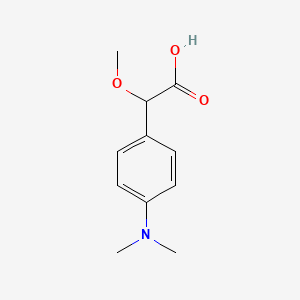 molecular formula C11H15NO3 B8494653 (RS)-(4-Dimethylamino-phenyl)-methoxy-acetic acid 