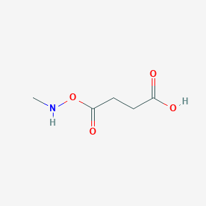 molecular formula C5H9NO4 B8494667 4-(Methylaminooxy)-4-oxobutanoic acid 