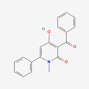 3-[Hydroxy(phenyl)methylidene]-1-methyl-6-phenylpyridine-2,4(1H,3H)-dione