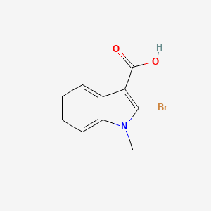 molecular formula C10H8BrNO2 B8494709 2-Bromo-1-methylindole-3-carboxylic acid 