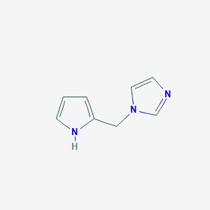 molecular formula C8H9N3 B8494746 2-(Imidazol-1-ylmethyl)pyrrole 