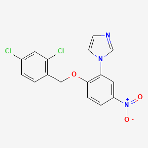1-{2-[(2,4-Dichlorophenyl)methoxy]-5-nitrophenyl}-1H-imidazole