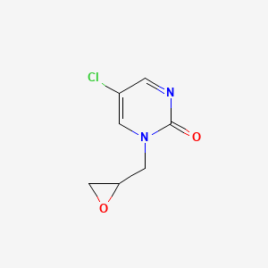 molecular formula C7H7ClN2O2 B8494828 5-Chloro-1-(2,3-epoxypropyl)pyrimidin-2-one 