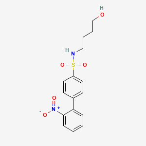 [1,1'-Biphenyl]-4-sulfonamide, N-(4-hydroxybutyl)-2'-nitro-