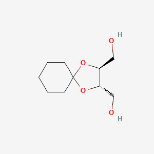 molecular formula C10H18O4 B8494887 [(2S,3S)-1,4-Dioxaspiro[4.5]decane-2,3-diyl]dimethanol CAS No. 60989-82-4