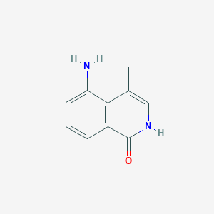 molecular formula C10H10N2O B8494888 5-amino-4-methylisoquinolin-1(2H)-one 