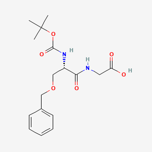 molecular formula C17H24N2O6 B8494894 O-Benzyl-N-(tert-butoxycarbonyl)-L-serylglycine CAS No. 61533-30-0