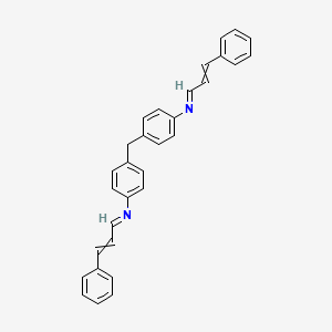 molecular formula C31H26N2 B8494916 N,N'-biscinnamal-4,4'-methylene dianiline 