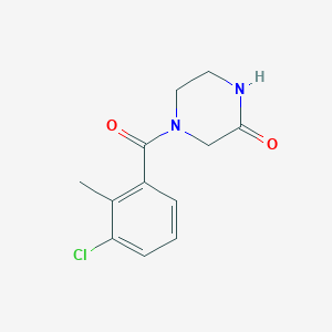 4-[(3-Chloro-2-methylphenyl)carbonyl]-2-piperazinone