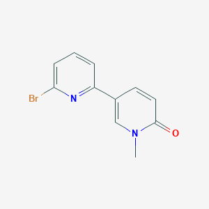 molecular formula C11H9BrN2O B8494932 6-Bromo-1'-methyl-2,3'-bipyridin-6'(1'H)-one 