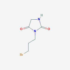 molecular formula C6H9BrN2O2 B8494936 3-(3-Bromo-1-propyl)-2,4-imidazolidindione 