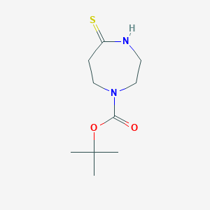 molecular formula C10H18N2O2S B8494947 tert-Butyl 5-thioxo-1,4-diazepane-1-carboxylate 